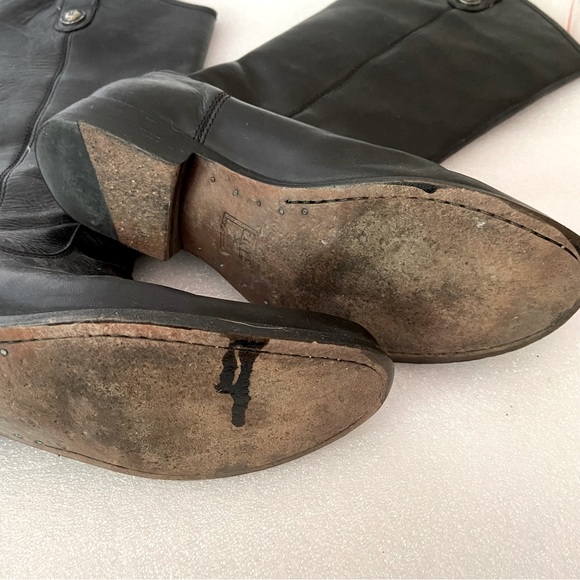 Frye Black Melissa Button Boots - Picture 7 of 8